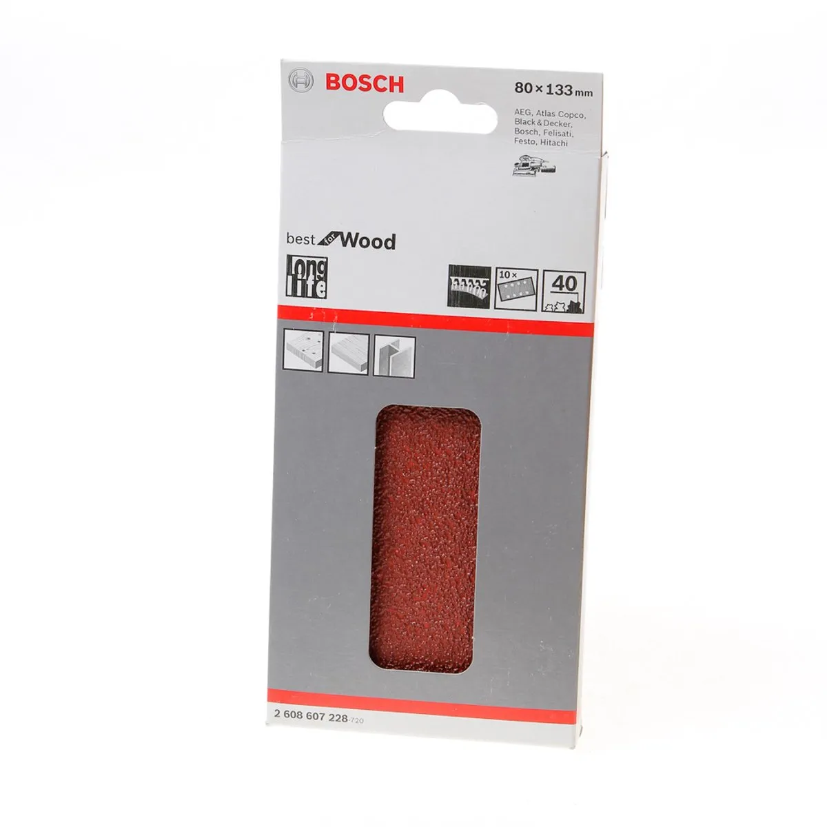 Bosch Schuurbladset 10-delig 80x133mm