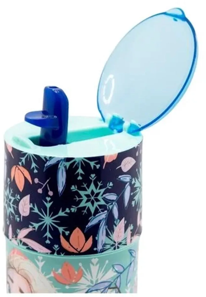Disney Frozen Drinkbeker Elsa Anna Olaf 350ml - Roze/Blauw/Wit