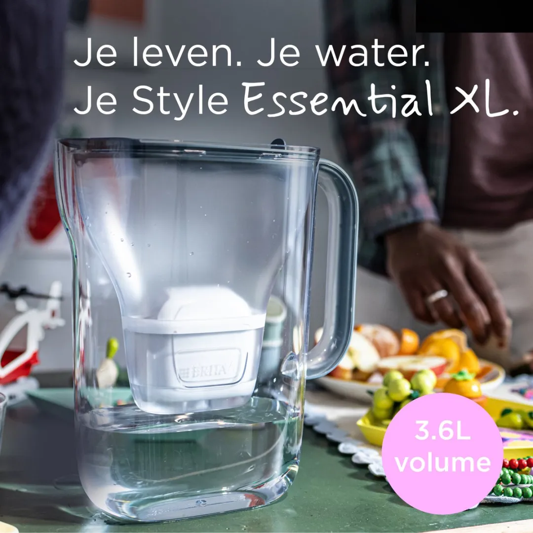 BRITA Style Essential XL Waterfilterkan - Blauw + 1 MAXTRA PRO Kalk Expert