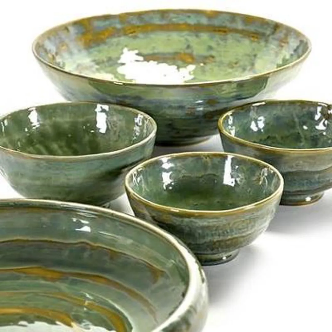Serax Pascale Naessens Pure Serveerkom 16cm - Zeegroen
