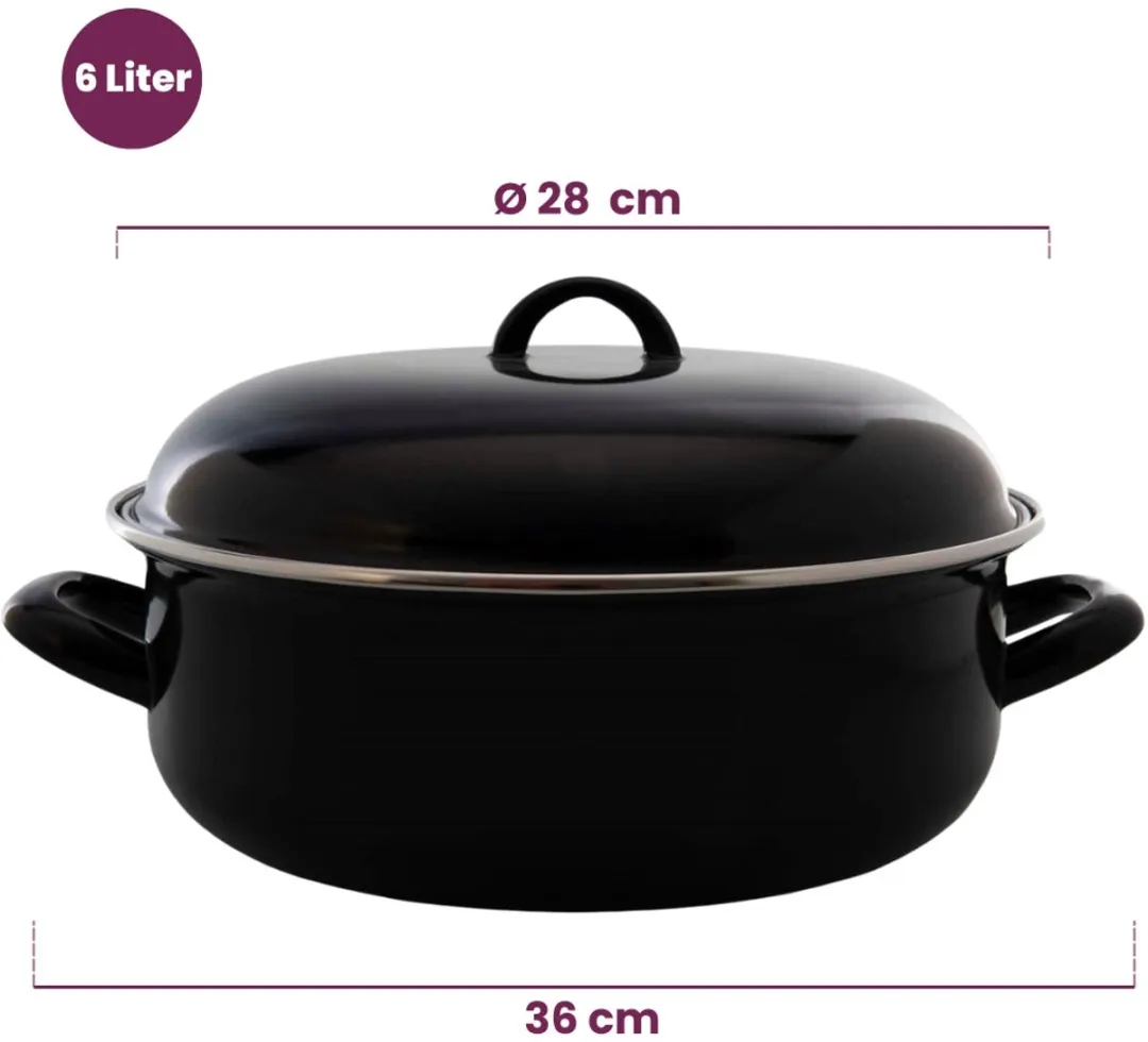 Cookinglife Braadpan 6L Ø28cm - Zwart