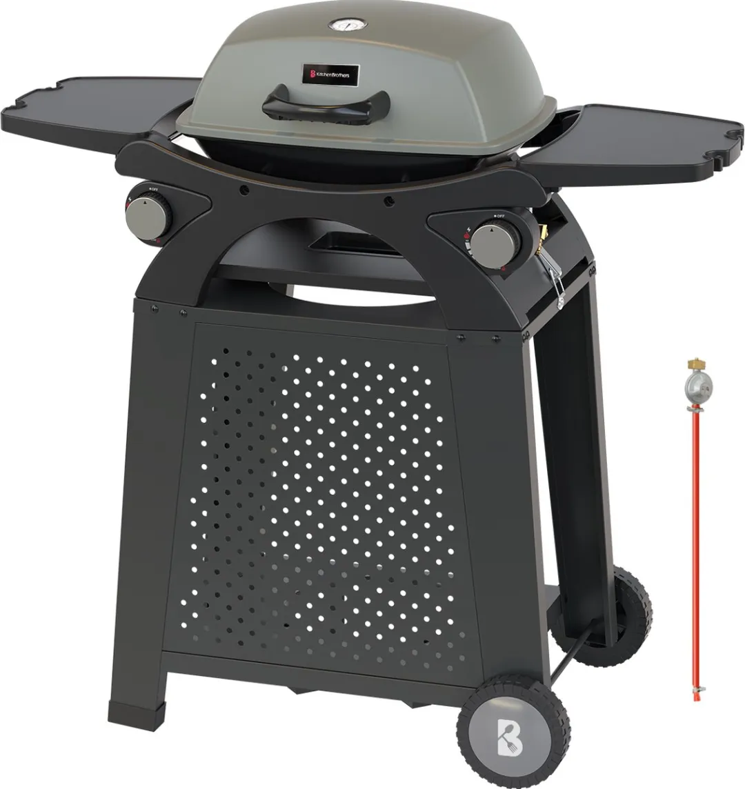 KitchenBrothers KB4015 Gas BBQ 2 Branders