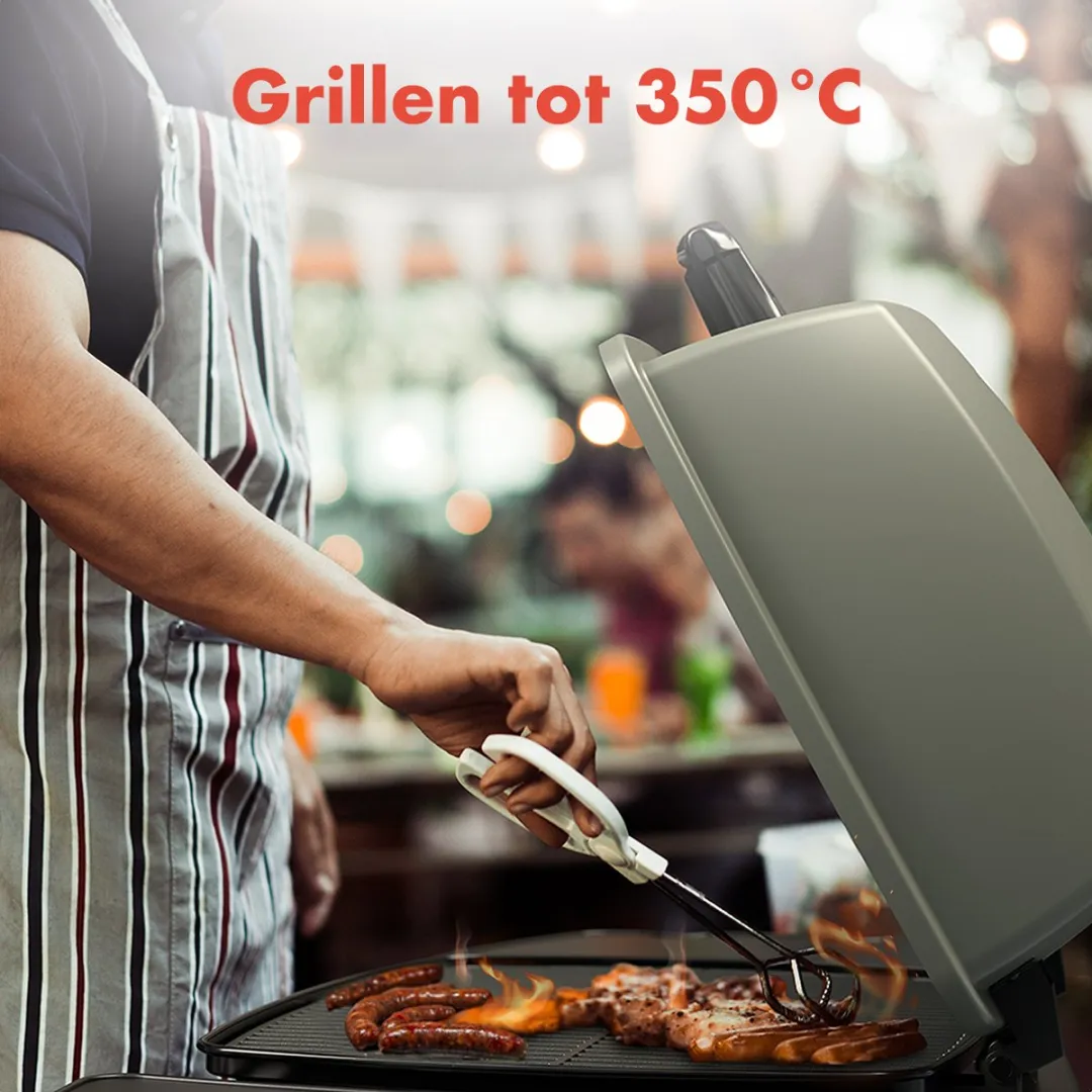 KitchenBrothers KB4015 Gas BBQ 2 Branders - 37x48cm - Zwart