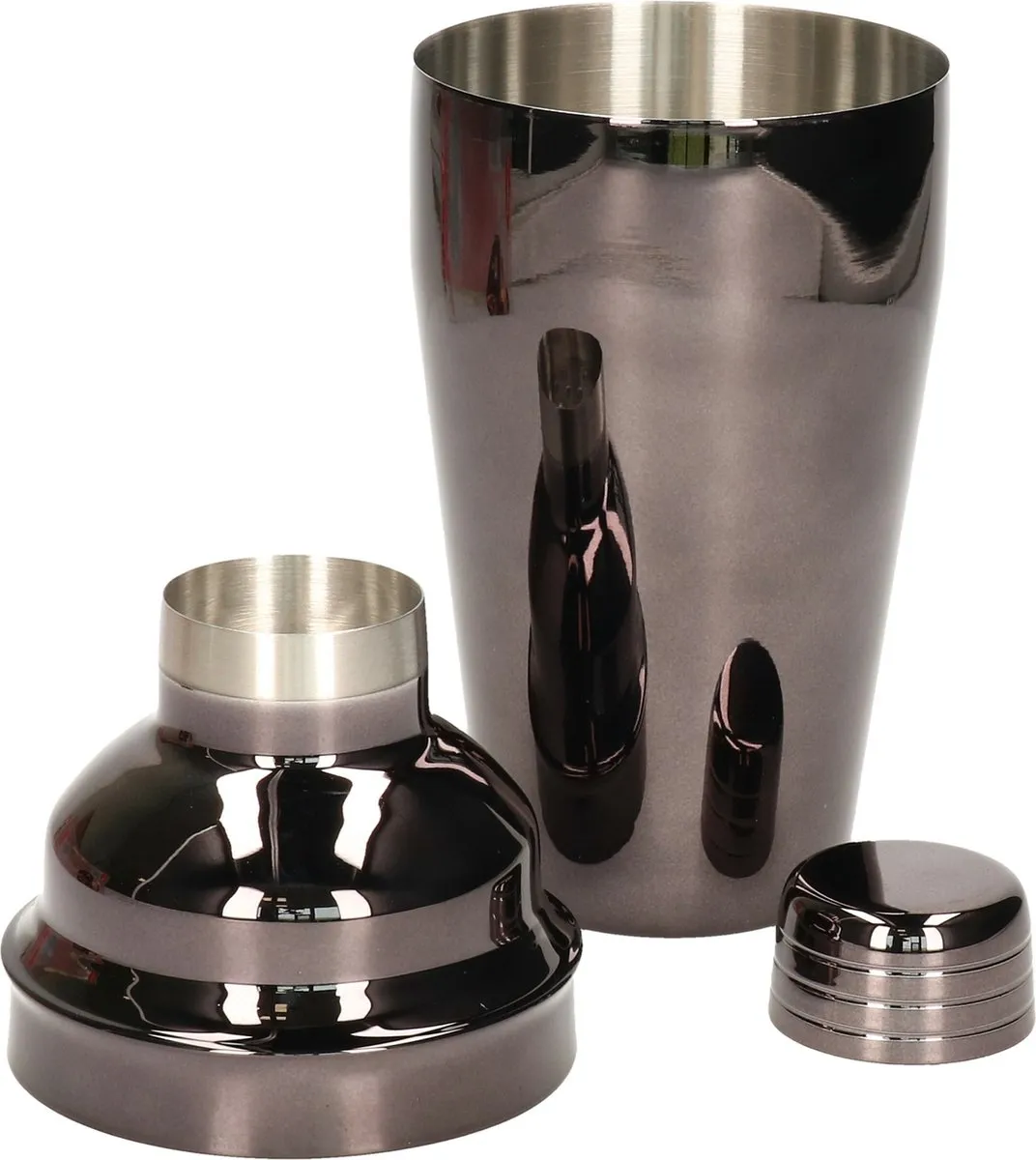 Alpina Cocktailshaker 550ml - Zwart - 3-delig