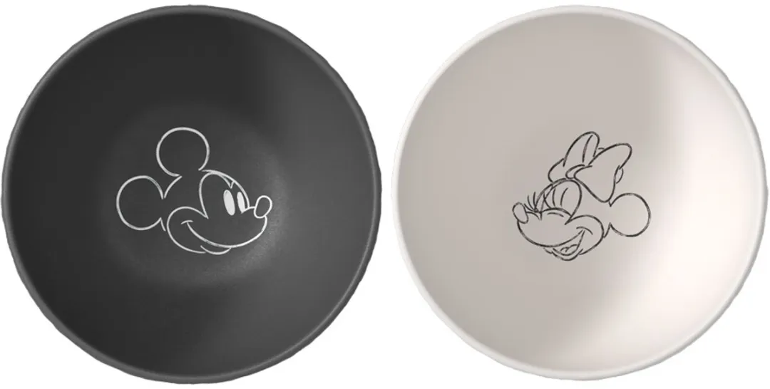 Villeroy & Boch Manufacture Rock Müslischalen Mickey Mouse - Ø14cm - 2 Stuks