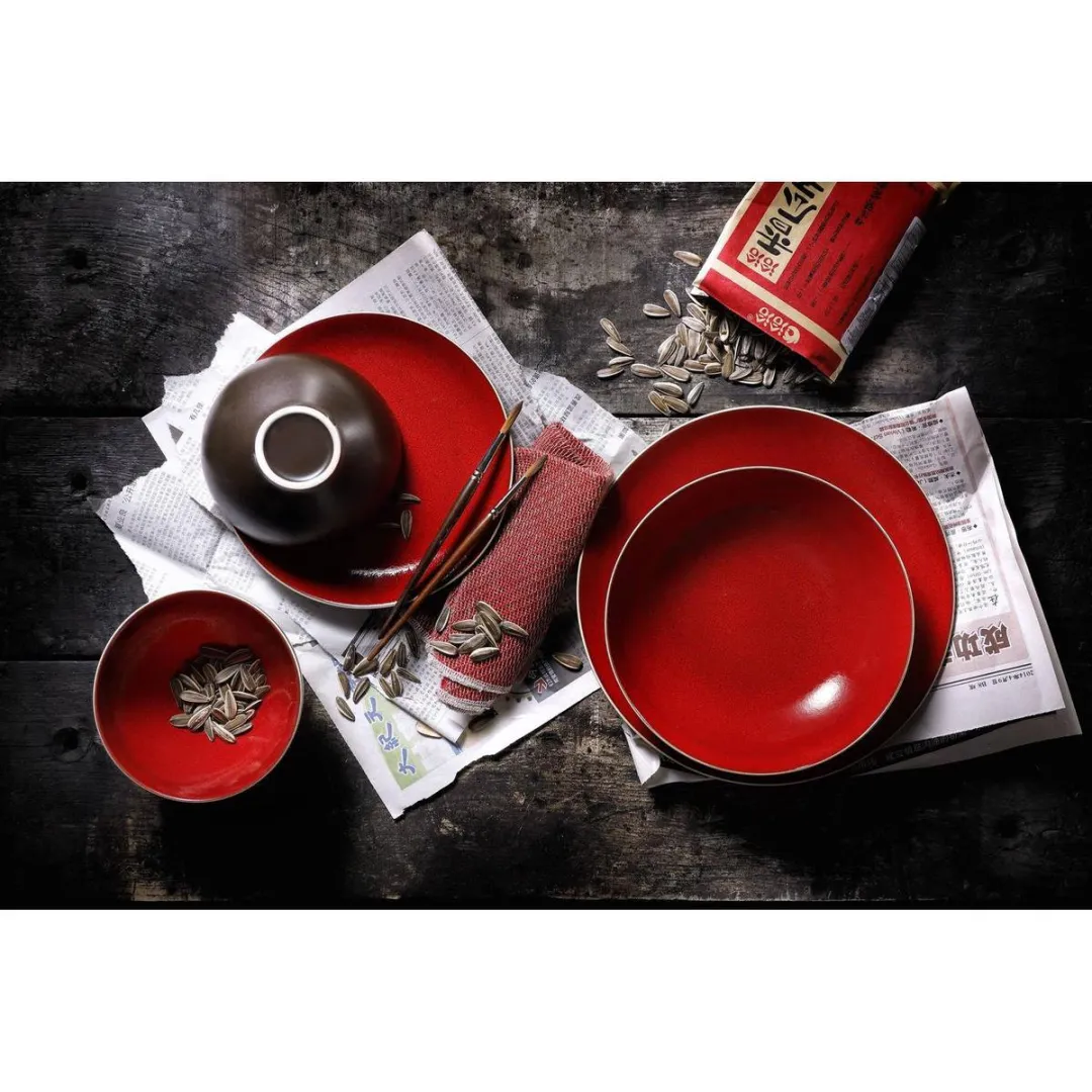 Palmer Bord Lava 27cm - Bruin Stoneware