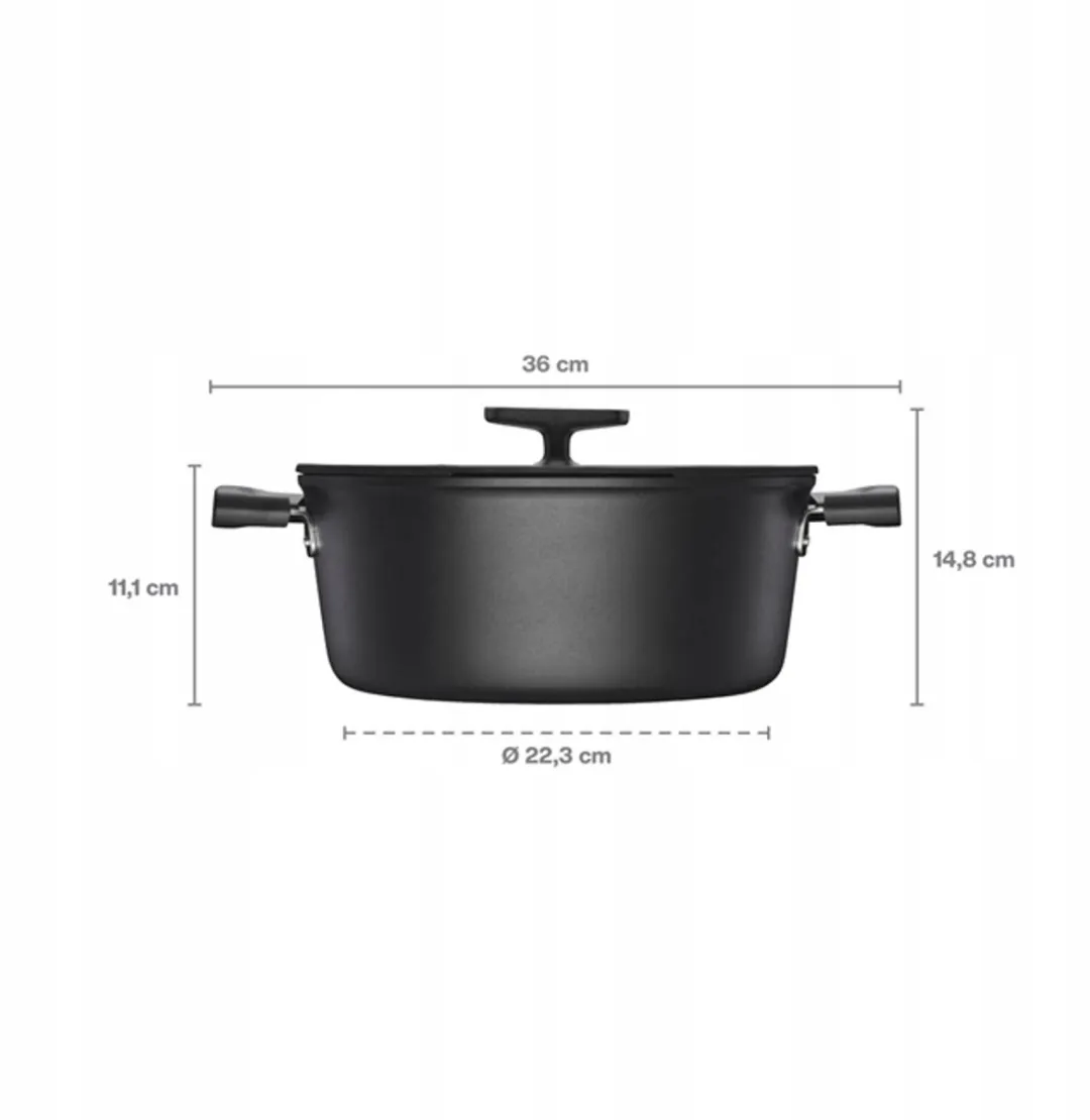 Fiskars Hardface Pan 5L - Zwart