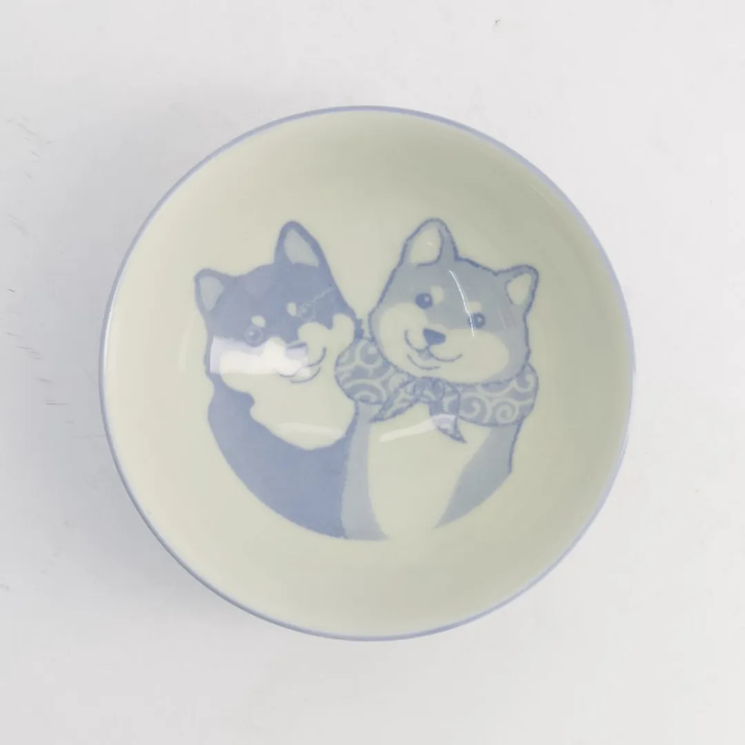Tokyo Design Studio Kawaii Rijstkom Shiba Hond - Blauw 500ml