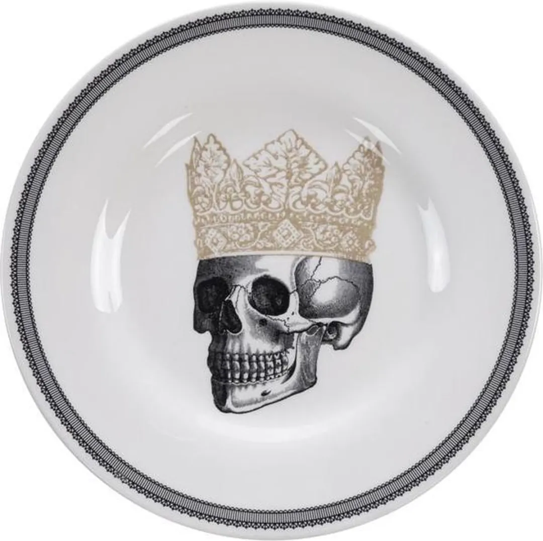 Tokyo Design Studio Skull Design Crown Plate Ontbijtbord 21cm