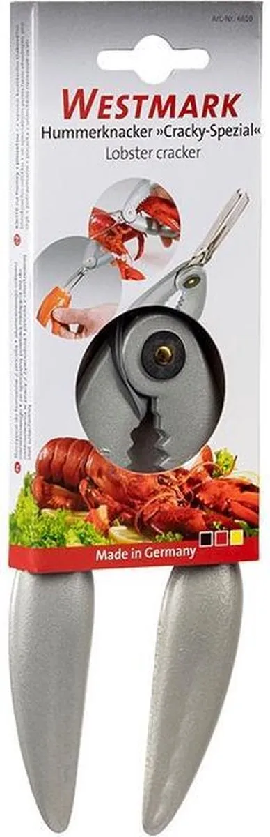 Westmark Kreeftenkraker met pincet - 21,1 cm - Zilver