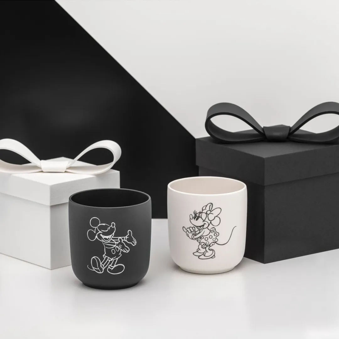 Villeroy & Boch Manufacture Rock Koffiebeker - Mickey Mouse 280ml - 2 Stuks