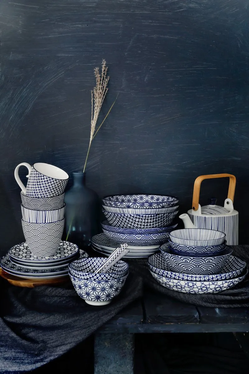 Tokyo Design Studio Nippon Blue Rijstkom - 300ml - 12x6.4cm - afbeelding 6 van 6