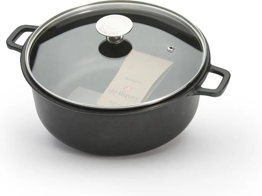 DeBuyer Choc Extreme Braadpan 24cm - 4.75L - Inductie - Zwart