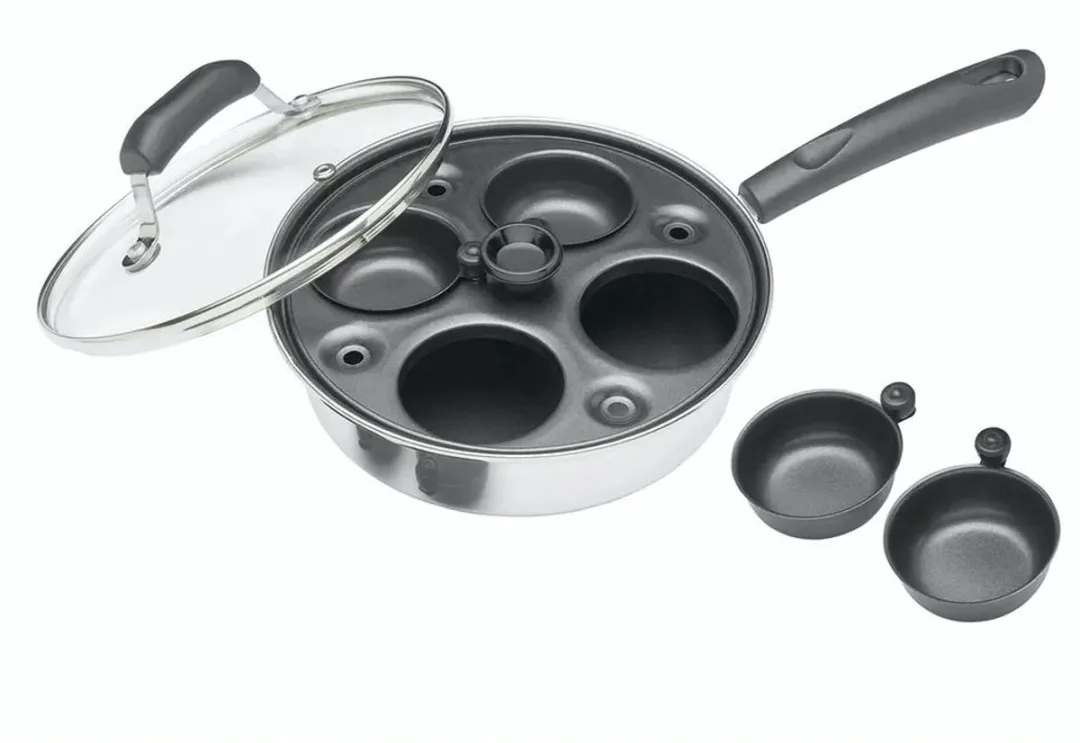 KitchenCraft Ei Pan 21cm - Aluminium Gecoat Koolstofstaal - Zwart - afbeelding 6 van 6