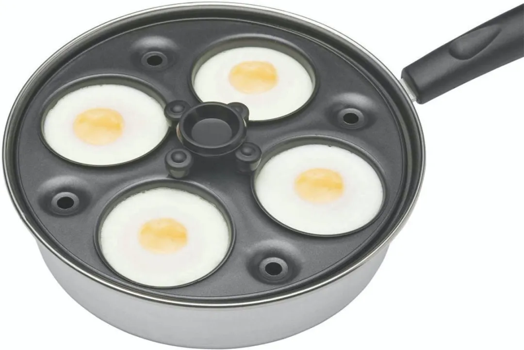 KitchenCraft Ei Pan 21cm - Aluminium Gecoat Koolstofstaal - Zwart