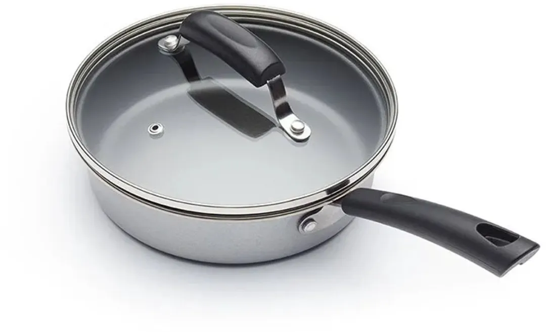 KitchenCraft Ei Pan 21cm - Aluminium Gecoat Koolstofstaal - Zwart