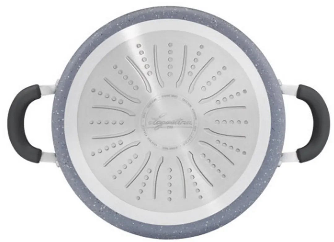 Lagostina Koekenpan 26cm Antiaanbak - Grijs/Zwart