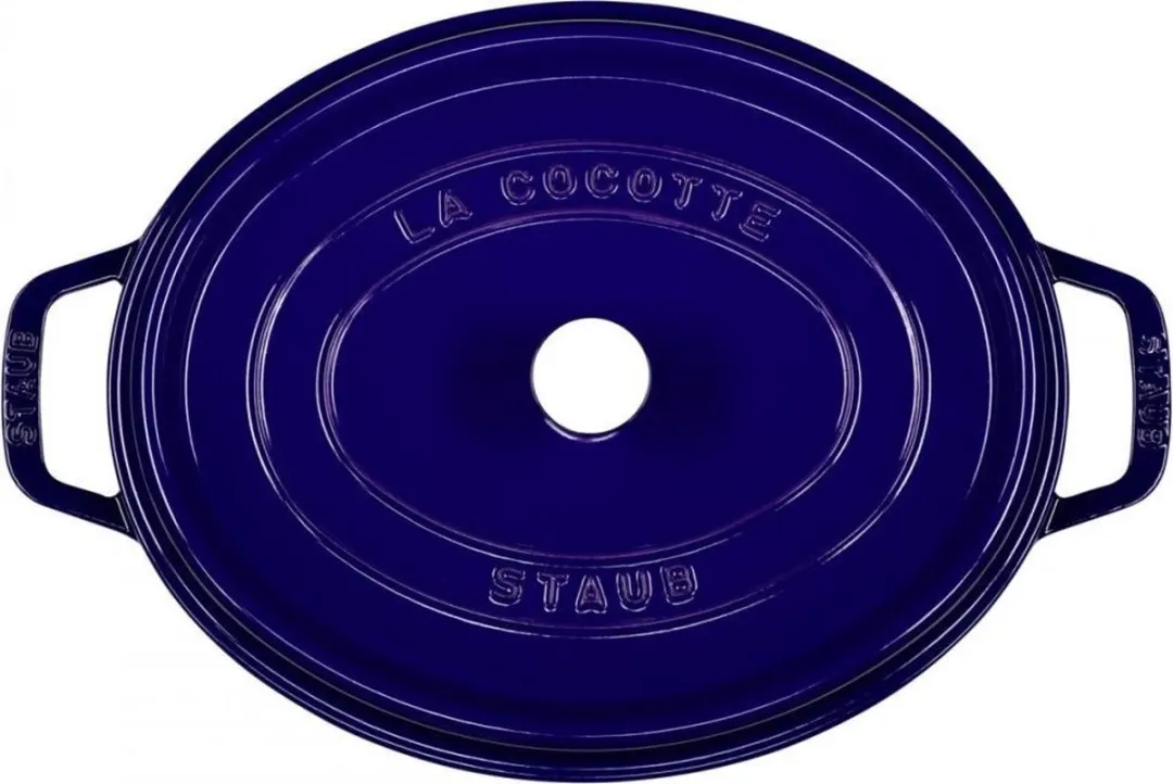 Staub Cocotte Ovaal 31cm - Donkerblauw - afbeelding 4 van 5