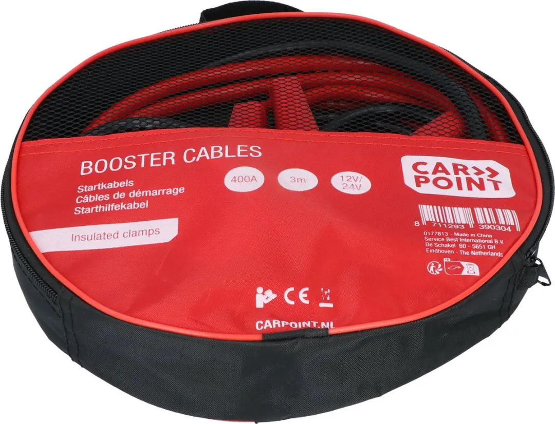 Carpoint Startkabelset 400A 12V/24V - 3m - ISO-klemmen - afbeelding 6 van 6