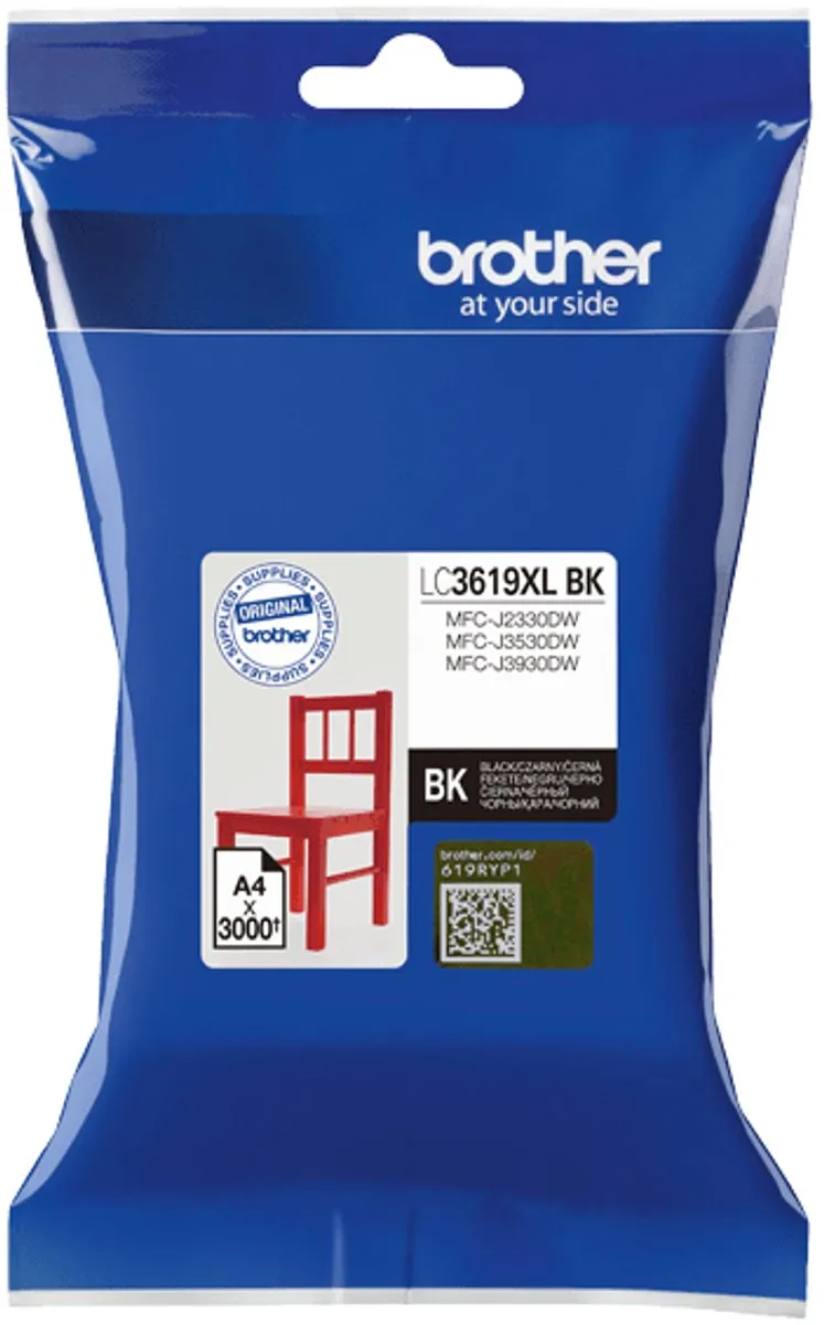 Brother LC-3619XLBK Inktcartridge