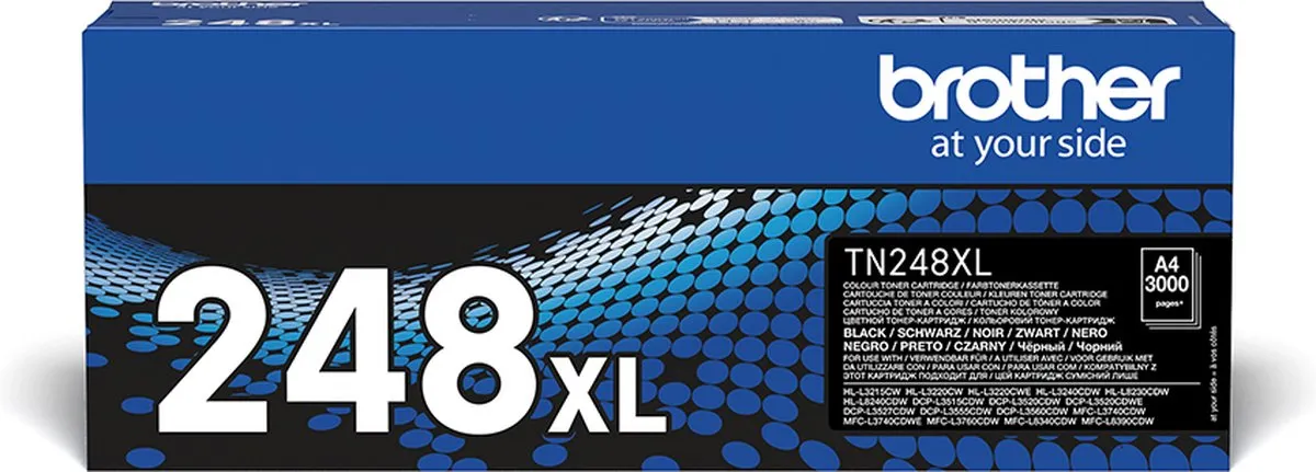 Brother TN248XLBK Toner - 2.300 Pagina's - Zwart