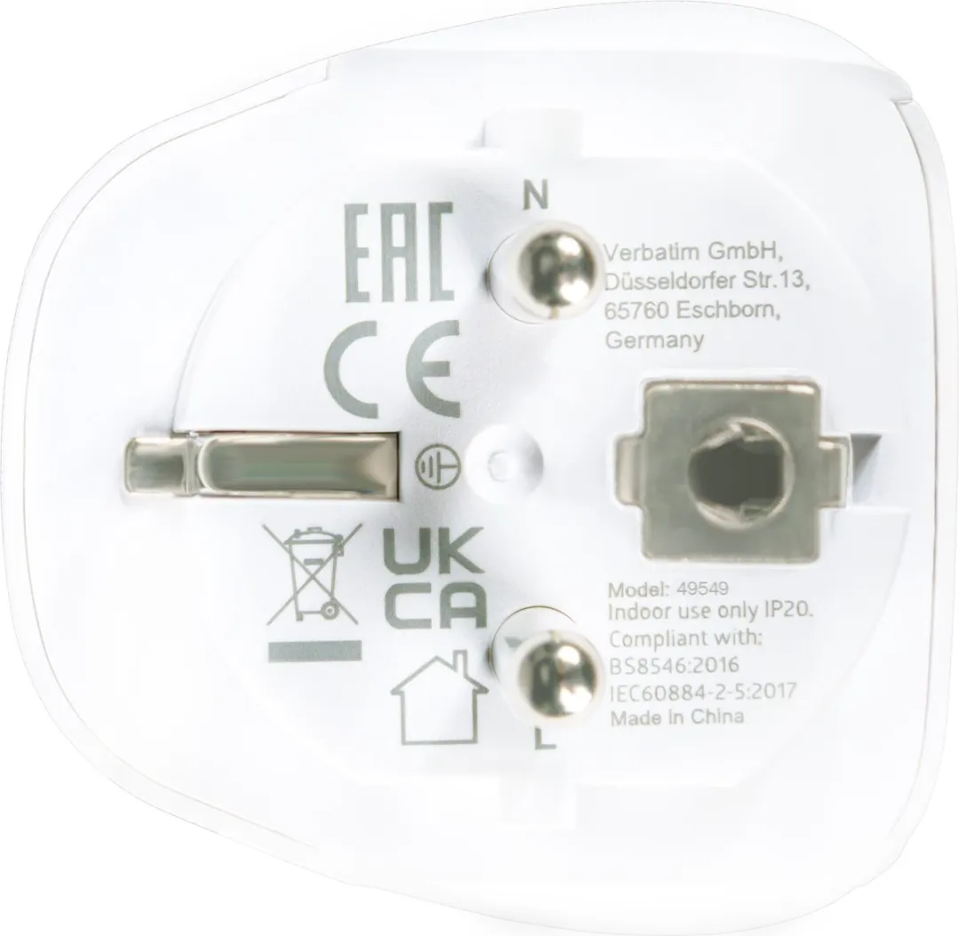 Verbatim VK VS Connector Wit Opladen Adapter 49549 - afbeelding 6 van 6