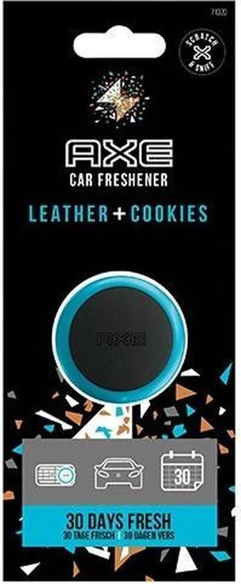 Axe Luchtverfrisser Mini Vent Leather + Cookies - Zwart