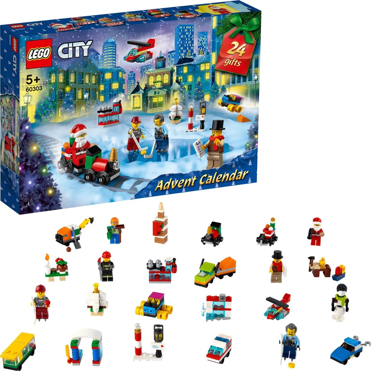 LEGO City Adventskalender 60303 - 349 Stukken - Meerkleurig