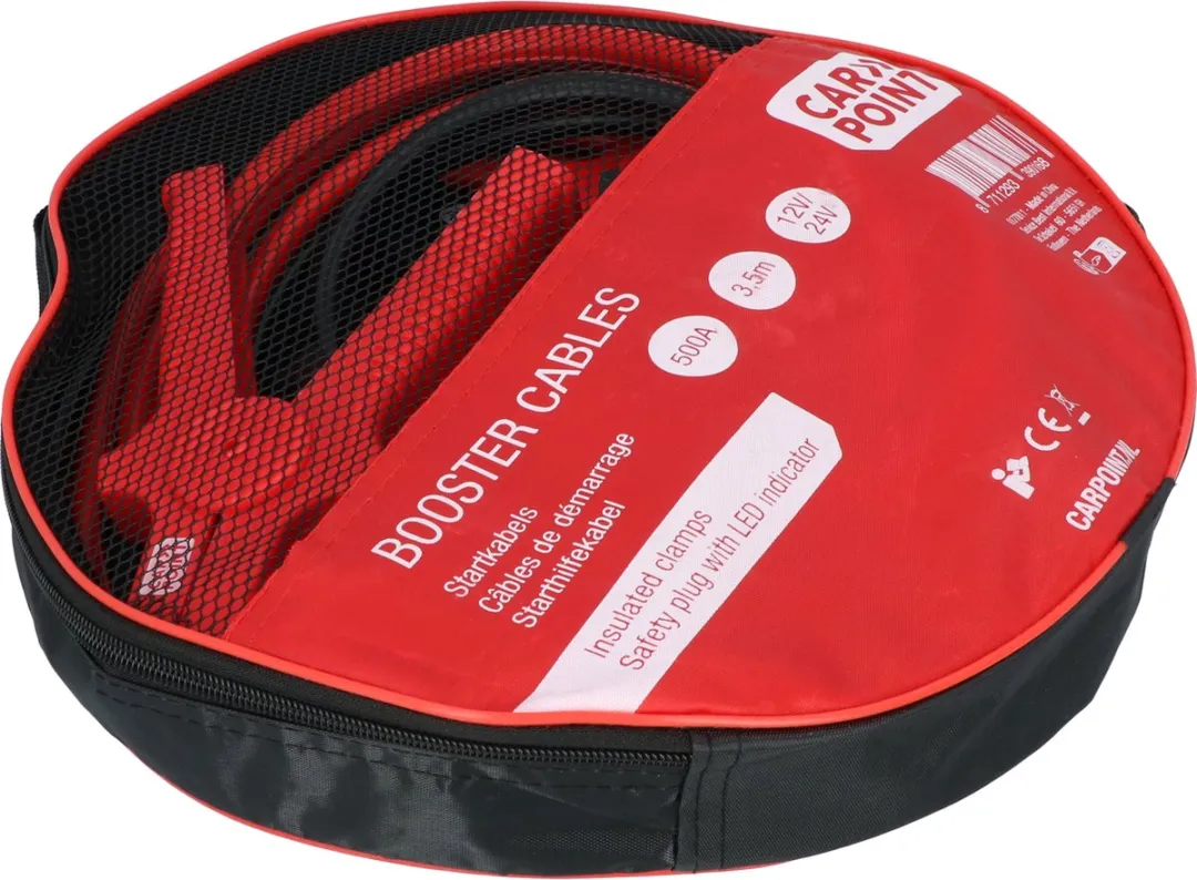 Carpoint Startkabel 500A - 16mm - Zwart/Rood