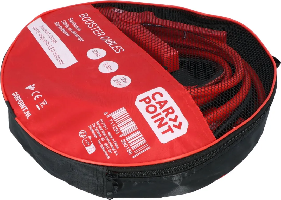 Carpoint Startkabel 500A - 16mm - Zwart/Rood