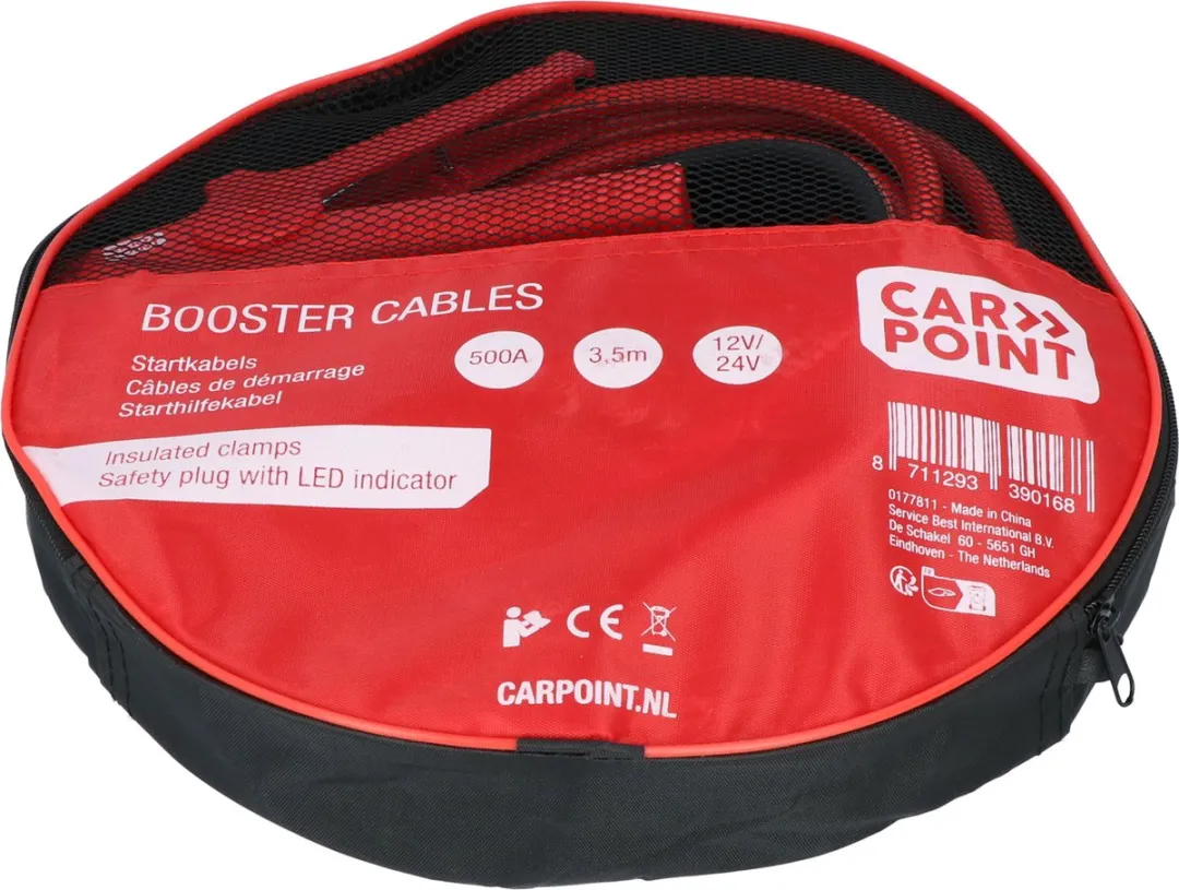 Carpoint Startkabel 500A - 16mm - Zwart/Rood