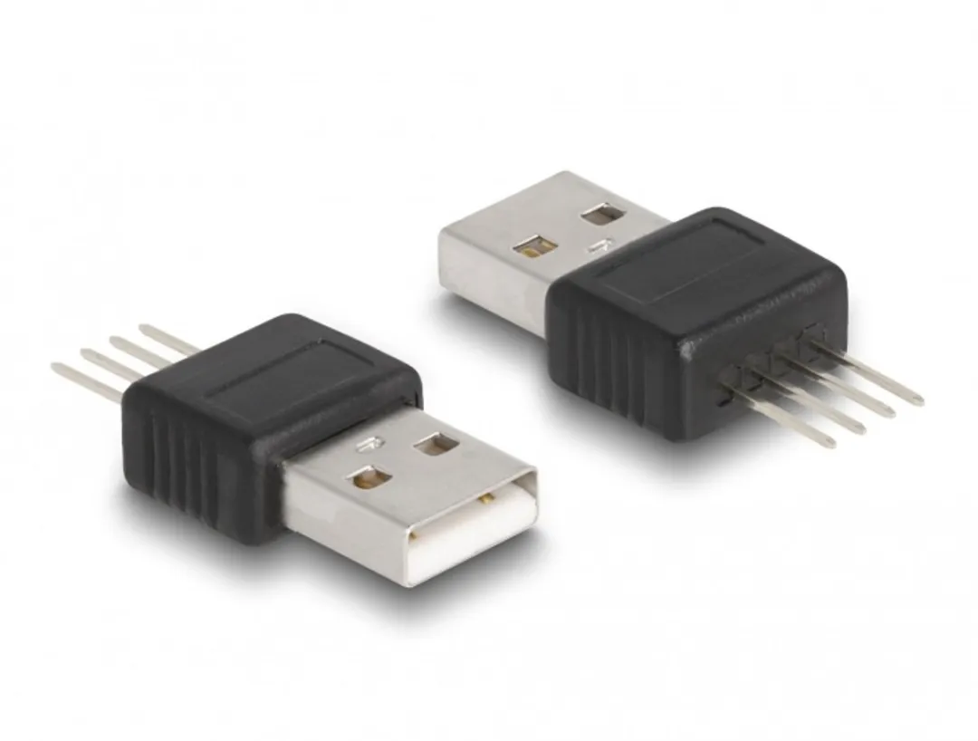 Delock USB 2.0 Adapter Type-A Mannelijk 4 Poorten