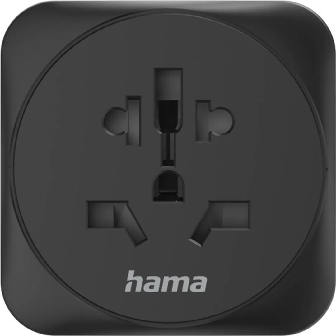 Hama 00223454 Reisstekker Type E/F - Zwart