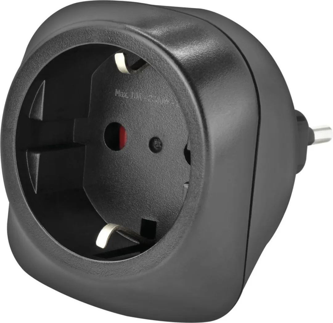 Ansmann Wereldstekker EU-IT Reisadapter 12331601AB - Zwart