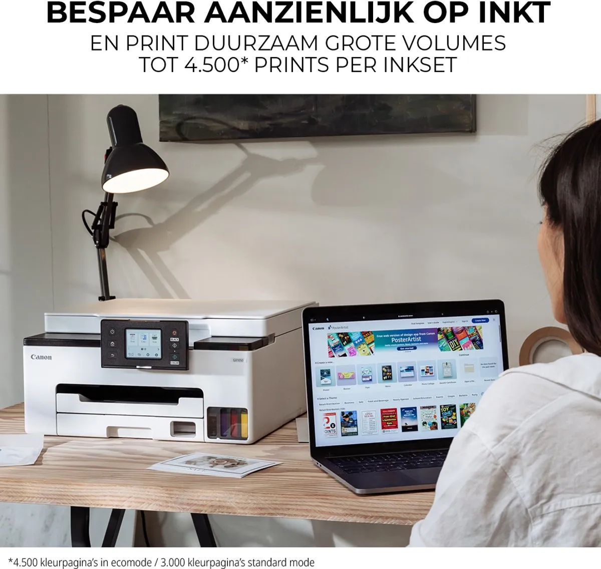 Canon MAXIFY GX1050 MegaTank Inkttankprinter - Wit - afbeelding 6 van 6