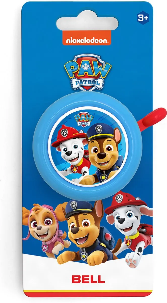 Nickelodeon Paw Patrol Fietsbel - 55mm - Blauw/Rood