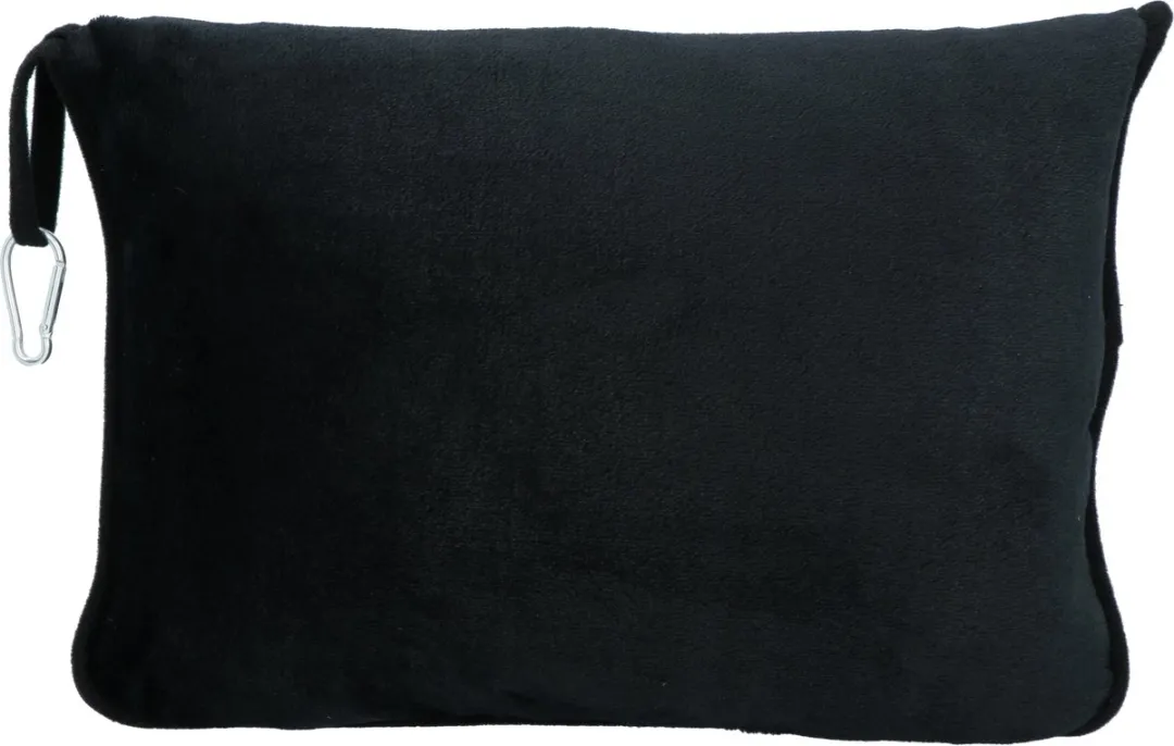Carpoint Reisdeken & Reiskussen 2-in-1 165x95cm - Zwart
