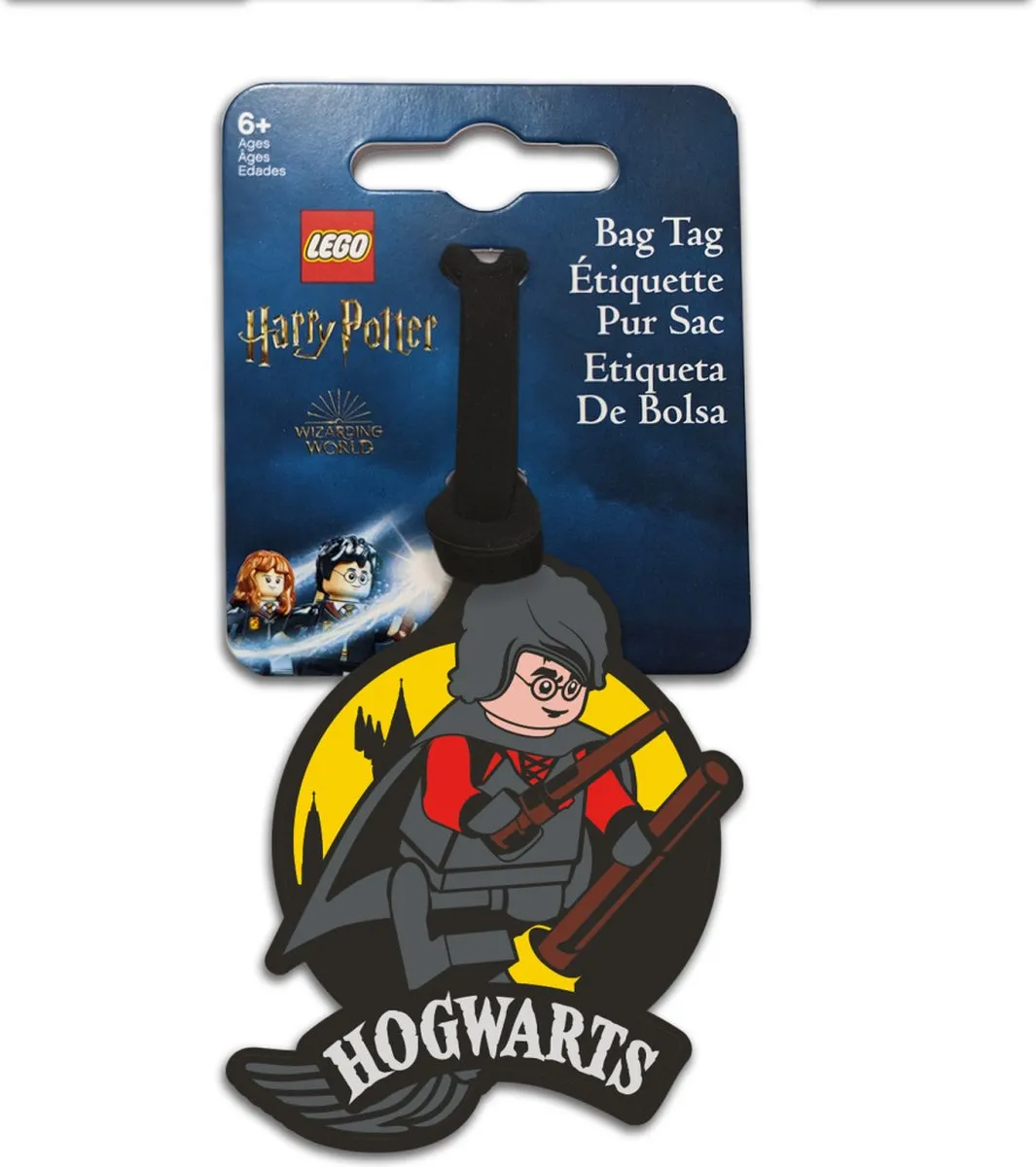 LEGO Harry Potter Bagagelabel - Quidditch - Grijs/Geel