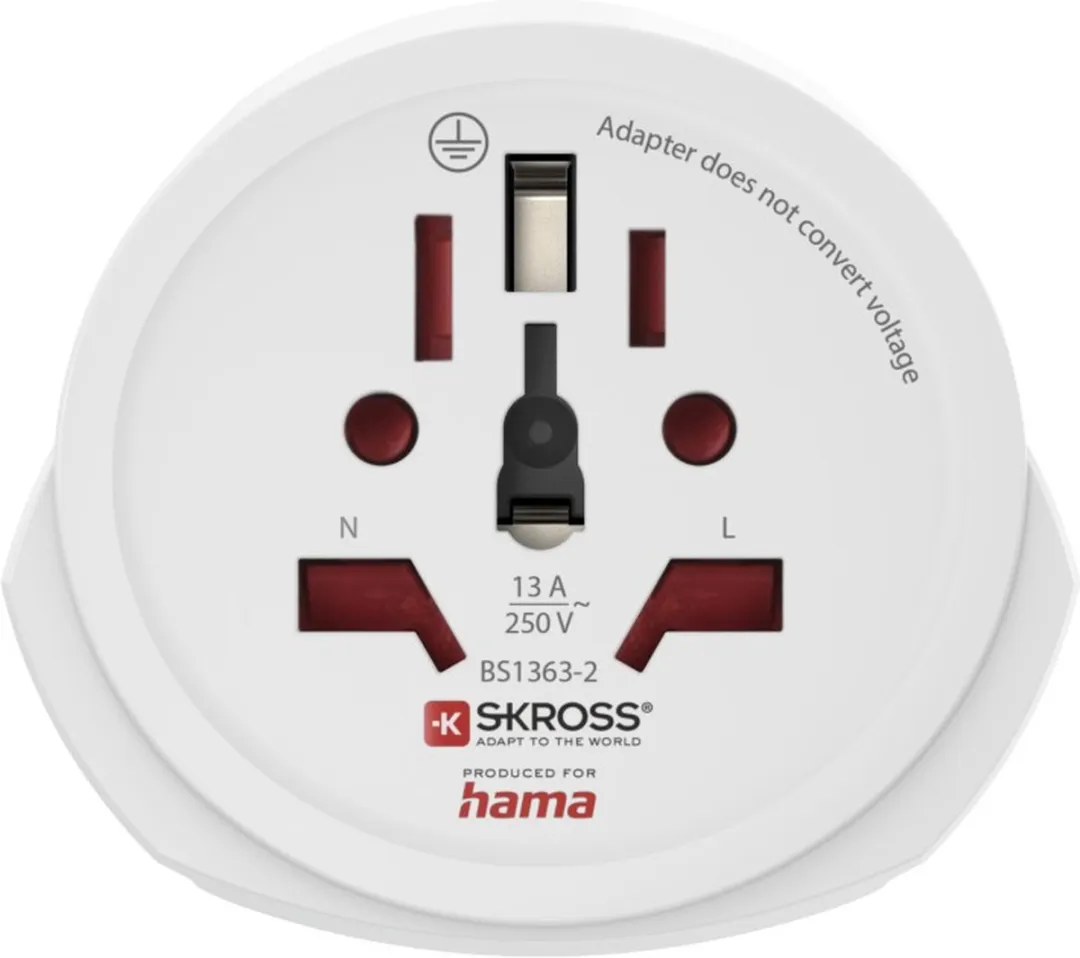 Hama World Travel Pro Light USB Adapter - 2x USB - MPN 00223474 - afbeelding 6 van 6