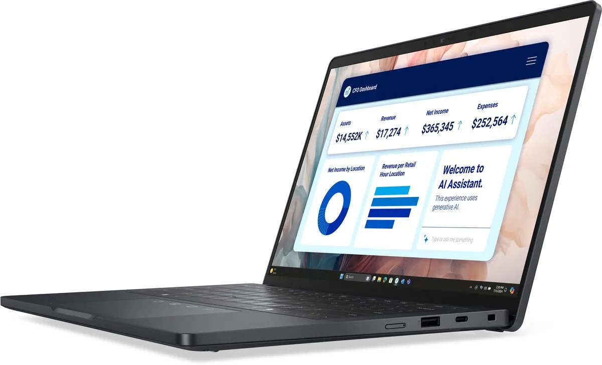 Dell Pro 13 PA13250 Copilot+ PC - 13,3" Full HD+ 16GB 512GB SSD - Grijs