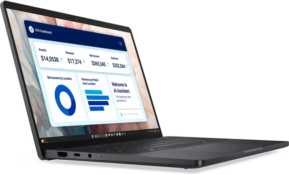 Dell Pro 13 PA13250 Copilot+ PC - 13,3" Full HD+ 16GB 512GB SSD - Grijs