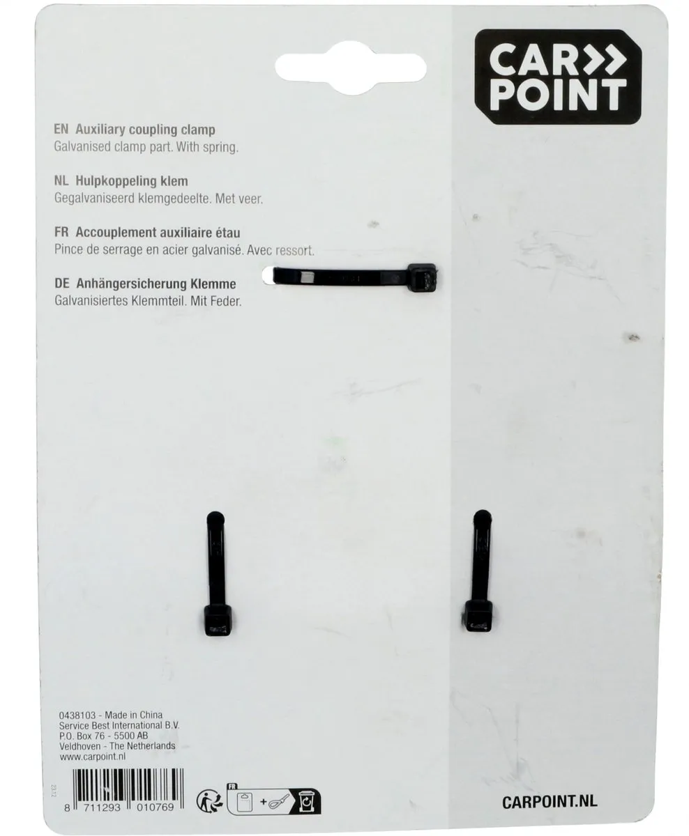 Carpoint Hulpkoppeling Klemdeel - Veer - Zilver