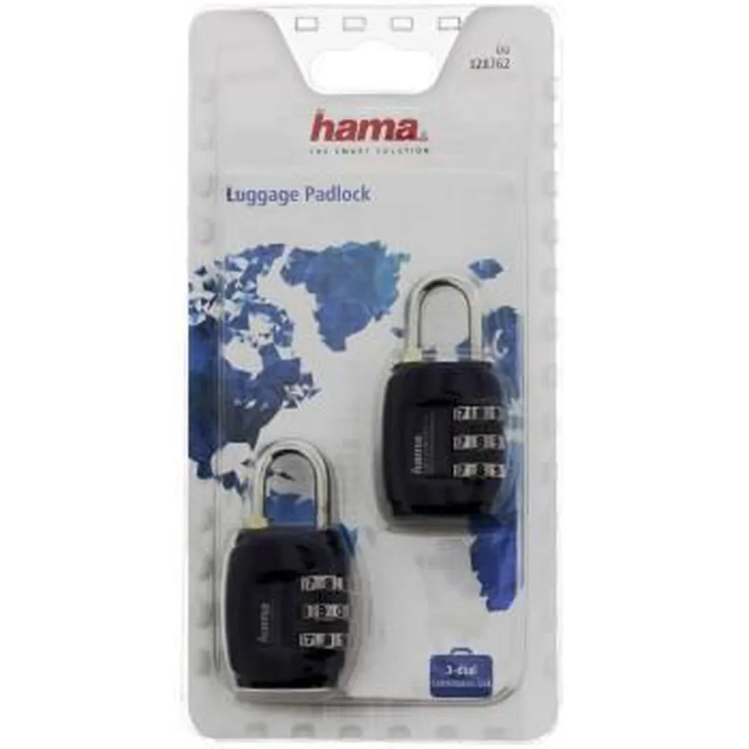 Hama Bagage Combinatieslot - 2 Stuks - Blauw