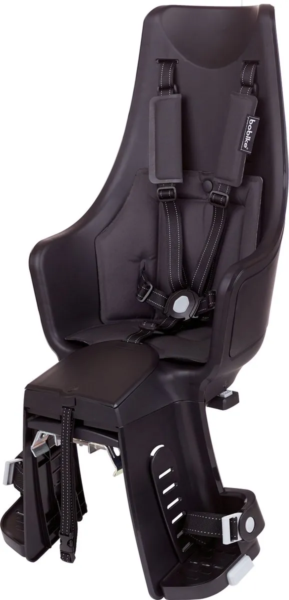 Bobike Exclusive Maxi Plus LED Fietsstoeltje Achter - Urban Black