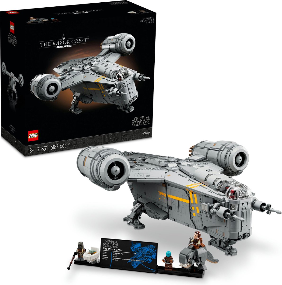 LEGO Star Wars De Razor Crest, UCS Mandalorian Starship Bouwset voor Volwassenen- 75331