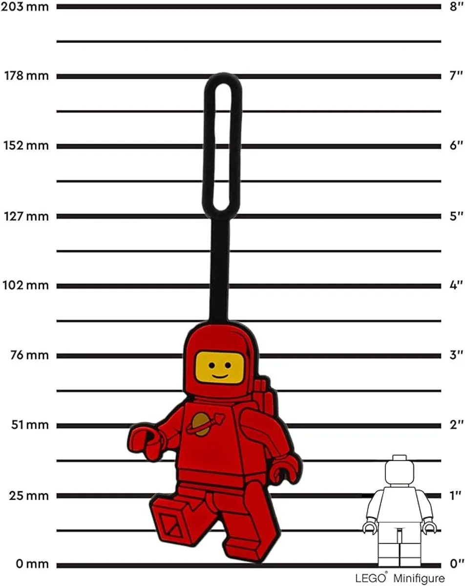 LEGO Bagagelabel Astronaut - Rood