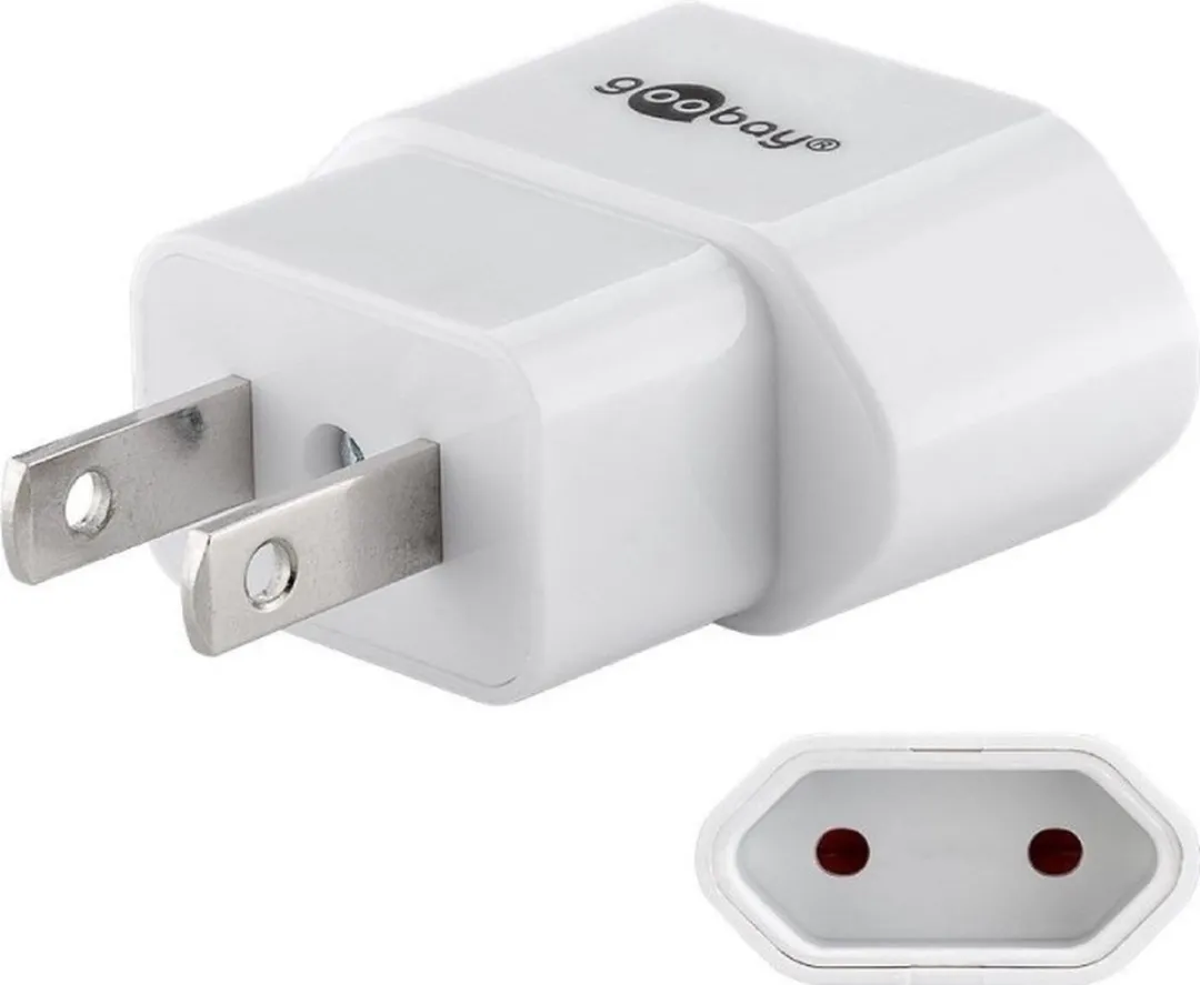 Goobay Reisadapter Europa naar VS/Japan Type A - Wit