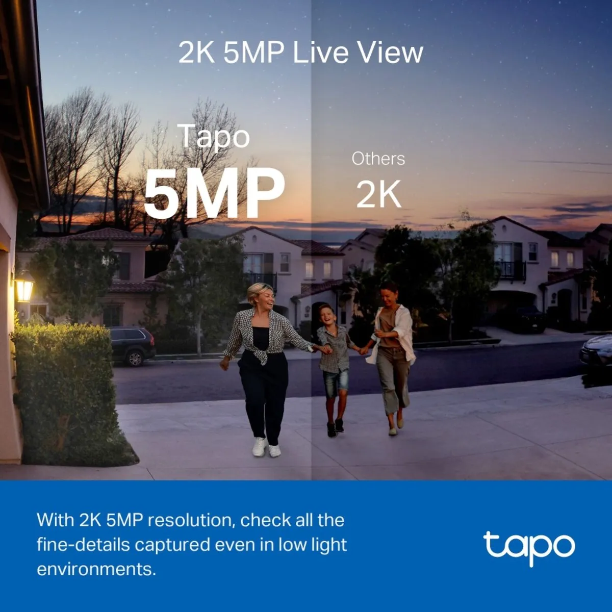 TP-Link Tapo D230S1 Slimme Video Deurbel 2K - Wit/Zwart