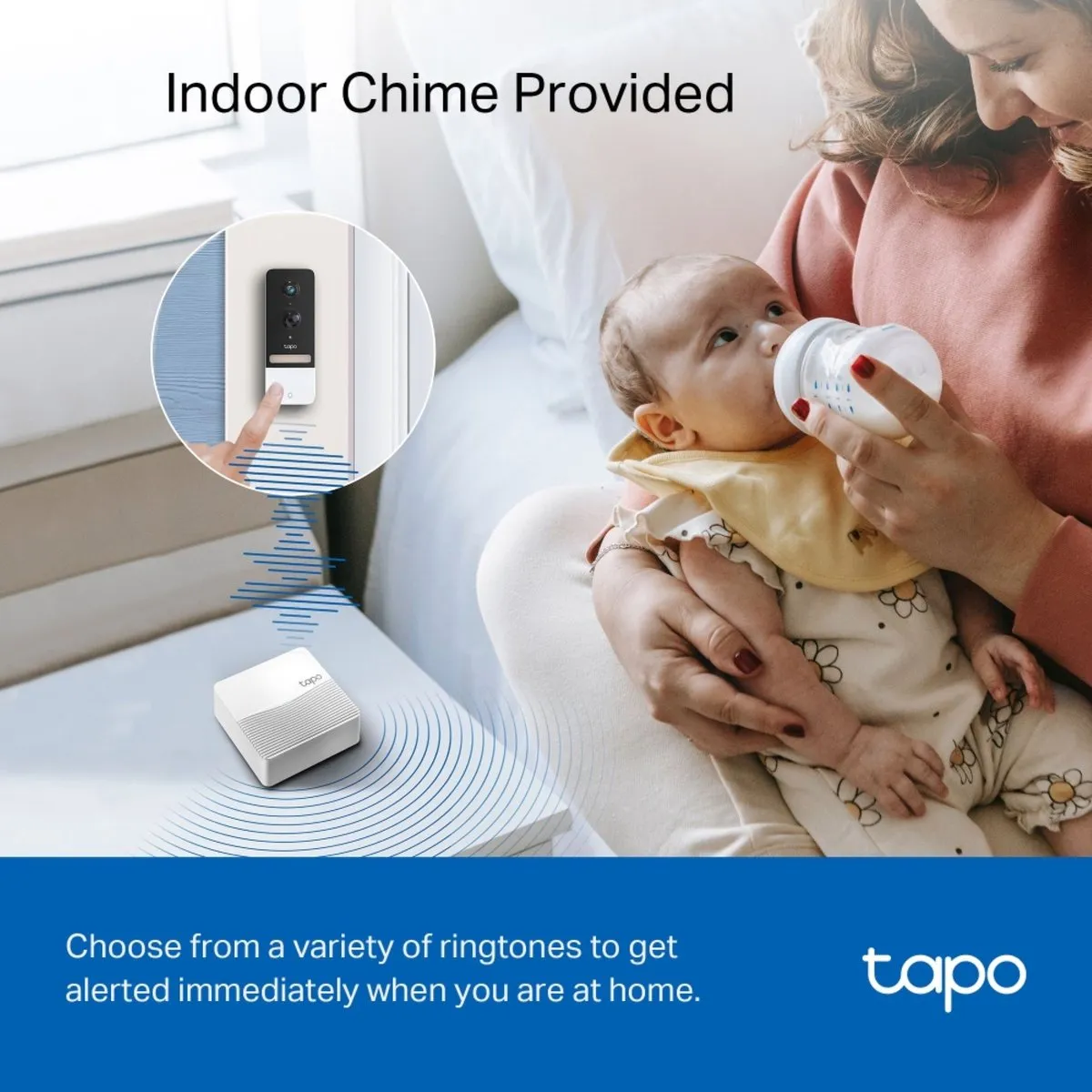 TP-Link Tapo D230S1 Slimme Video Deurbel 2K - Wit/Zwart