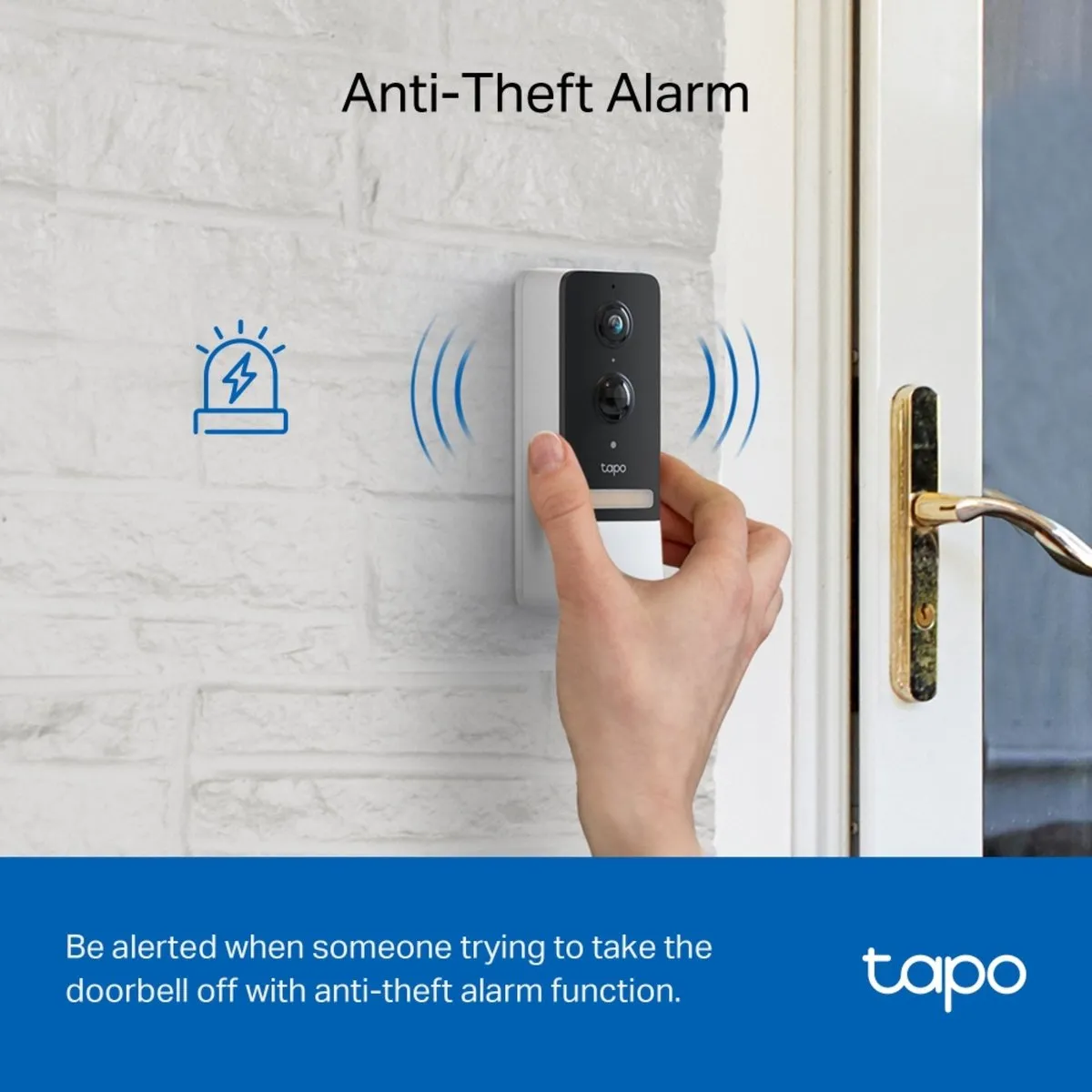 TP-Link Tapo D230S1 Slimme Video Deurbel 2K - Wit/Zwart - afbeelding 6 van 6